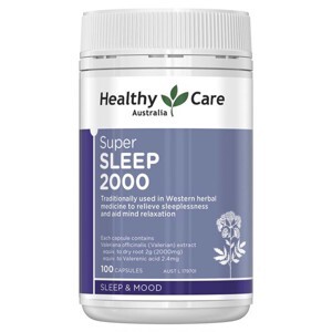Thuốc hỗ trợ giấc ngủ Heathy Care Super Sleep 2000mg 100 viên