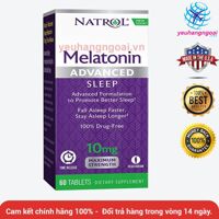 Thuốc hỗ trợ mất ngủ Melatonin 10mg của Mỹ giúp ngủ ngon mỗi ngày.