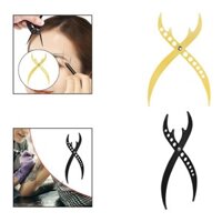 Thước kẻ lông mày Thước đo lông mày Tỷ lệ định vị điểm Thời gian bằng thép không gỉ dành cho phụ nữ trang điểm chuyên nghiệp