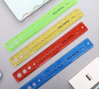 Thước Kẻ Nhựa Dẻo Plex Hình Học Dài 30cm