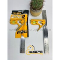 Thước Ke vuông đo góc có li vô Tolsen 35037 (300mm12''), Thước vuông thăng bằng, Thước thủy đo góc