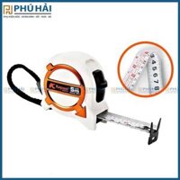 Thước kéo 2 mặt có lỗ ban 5.25M TRẮNG viền Cam_K7056_ (12/120)