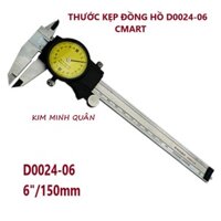 Thước Kẹp Đồng Hồ Cơ 150mm/06" D0024-06 CMART