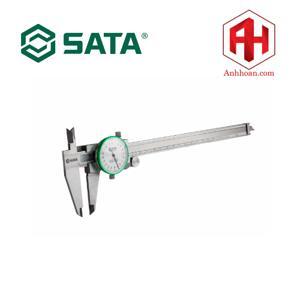 Thước kẹp hiện thỉ bằng đồng hồ 0-200mm-Sata 91522