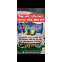 Thuốc kháng sinh ( Amox-colis dùng để phòng cho heo nái trước và sau đẻ,  trộn phòng cho heo con trước và sau cai sữa)