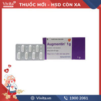 Thuốc kháng sinh Augmentin 1g | Hộp 14 viên