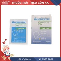 Thuốc kháng sinh Augmentin 500mg/62.5mg | Hộp 12 gói