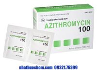 Thuốc kháng sinh AZITHROMYCIN 100mg gói