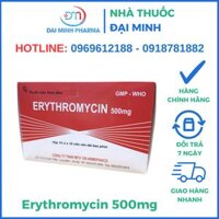 Thuốc Kháng Sinh Erythromycin 500mg