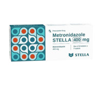 Thuốc kháng sinh Metronidazole Stella 400mg (2 vỉ x 7 viên/hộp)