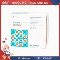 Thuốc kháng sinh trị nhiễm khuẩn Cotrimoxazole 800/160 | Hộp 100 viên