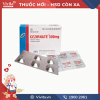 Thuốc kháng sinh trị nhiễm khuẩn Cezirnate 500mg | Hộp 10 viên