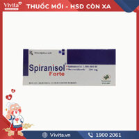 Thuốc kháng sinh trị nhiễm trùng Spiranisol Forte | Hộp 20 viên