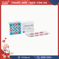 Thuốc kháng sinh trị nhiễm khuẩn L-Stafloxin 500 | Hộp 14 viên