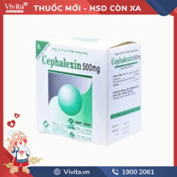 Thuốc kháng sinh trị nhiễm khuẩn Cefalexin 500mg | Hộp 100 viên