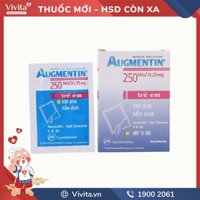 Thuốc kháng sinh trị nhiễm khuẩn Augmentin 250mg/31.25mg l Hộp 12 gói