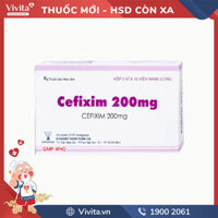 Thuốc kháng sinh trị nhiễm khuẩn Cefixim 200mg Cophavina | Hộp 20 viên