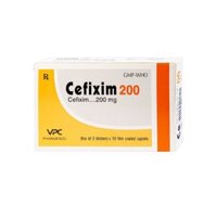 Thuốc kháng sinh trị nhiễm khuẩn Cefixim 200 Pharimexco | Hộp 20 viên