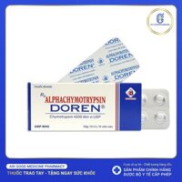 THUỐC KHÁNG VIÊM ALPHACHYMOTRYPSIN DOREN 20 VIÊN DOMESCO