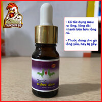 Thuốc KÍCH MỌC LÔNG cho gà đá, gà chọi nhập khẩu Thái Lan - Chai mới dạng nước hấp thụ nhanh hơn, mạnh hơn
