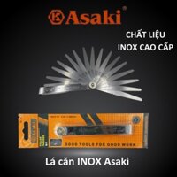 Thước Lá Đo Khe Hở 150 x 17mm chính hãng Asaki, tiêu chuẩn Nhật Bản AK-0139