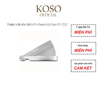 Thước Lá đo khe hở KOSO-Thước lá căn 14 lá Yato YT-7222 chính hãng tiêu chuẩn Châu Âu làm bằng thép hợp kim