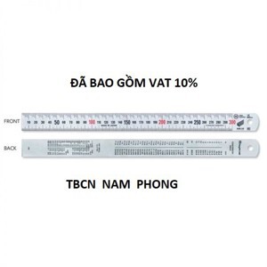 Thước lá inox mạ bạc Niigataseiki SV-300KD 30cm