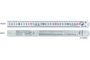 Thước lá inox mạ bạc Niigataseiki SV-300KD 30cm