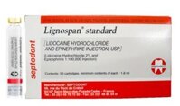 Thuốc LIGNOSPAN STANDARD -THUỐC TÊ PHÁP ĐỎ (Epinephrin (Adrenalin), Lidocain) (Hộp 50 ống x 1,8ml)