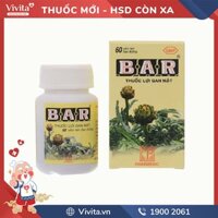 Thuốc lợi gan mật Bar | Hộp 60 viên