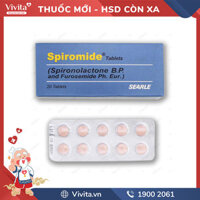 Thuốc lợi tiểu Spiromide l Hộp 20 viên