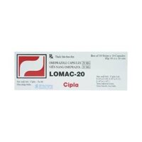 Thuốc Lomac-Omeprazol 20 Cipla điều trị viêm loét dạ dày – tá tràng, trào ngược thực quản (10 vỉ x 10 viên)