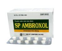 Thuốc long đờm, tiêu chất nhầy đường hô hấp SP Ambroxol 30mg (10 vỉ x 10 viên/hộp)