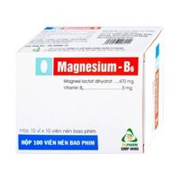 Thuốc Magnesium – B6 470mg giảm các triệu chứng thiếu hụt magnesi, nôn mửa, khó chịu (10 vỉ x 10 viên)