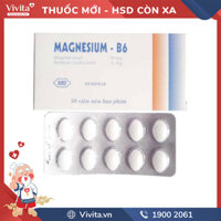 Thuốc Magnesium B6 Mebiphar l Hộp 50 viên