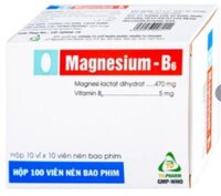 Thuốc Magnesium – B6 TV.Pharm giảm các triệu chứng thiếu hụt magnesi, nôn mửa, khó chịu (10 vỉ x 10 viên)
