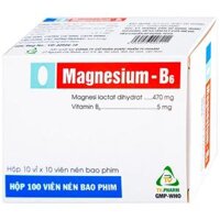 Thuốc Magnesium – B6 TV.Pharm giảm các triệu chứng thiếu hụt magnesi, nôn mửa, khó chịu (10 vỉ x 10 viên)