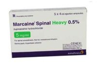 Thuốc Marcaine Spinal Heavy 0,5% – Thuốc gây tê (Hộp 5 ống x 4 ml)