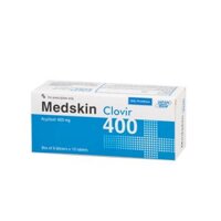 Thuốc Medskin Clovir 400mg (Acyclovir) DHG – Hỗ trợ điều trị nhiễm virus Herpes simplex (6 vỉ x 10 viên)