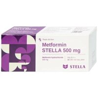 Thuốc Metformin 500mg Stella điều trị bệnh đái tháo đường tuýp 2 (3 vỉ x 10 viên)