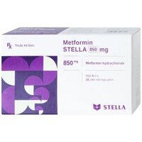 Thuốc Metformin 850mg Stella điều trị bệnh đái tháo đường (4 vỉ x 15 viên)
