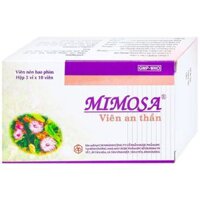 Thuốc Mimosa Viên An Thần hỗ trợ trị mất ngủ, suy nhược thần kinh (5 vỉ x 10 viên)
