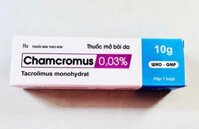 Thuốc mỡ bôi da Chamcromus 0.03% 10g (Tacrolimus monohydrat 0.03) Dopharma