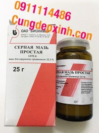 Thuốc mỡ đặc trị mụn Sulfuric của Nga