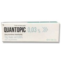 Thuốc mỡ Quantopic 0.03% Quapharco tuýp 10g điều trị chàm thể tạng ở trẻ em và người lớn