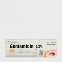 Thuốc mỡ tra mắt Gentamicin 0.3% 5g trị viêm giác- kết mạc, loét giác mạc, viêm mí mắt (tuýp 5g)