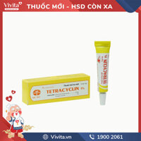 Thuốc mỡ tra mắt trị nhiễm khuẩn Tetracyclin 1% | Tuýp 5g