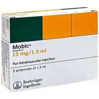 Thuốc Mobic 15mg/1.5ml (meloxicam) Boehringer điều trị viêm xương khớp (5 ống x 1.5ml)