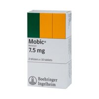 Thuốc Mobic 7.5mg (Meloxicam) Boehringer điều trị viêm xương khớp (Hộp 2 vỉ x 10 viên) – Đức