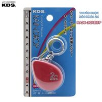 Thước móc khóa (màu đỏ) 2m hệ Meter KDS Nhật Bản RA06-20REBP